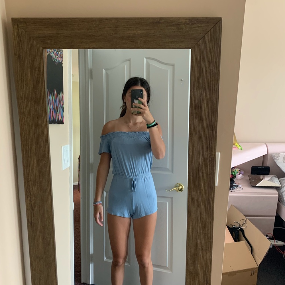 off the shoulder romper